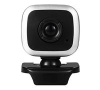 Eighosee Cámara de computadora, USB 2.0, unidad libre, computadora portátil, video con micrófono, micrófono, cámara web en (gris plateado)