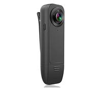 Eighosee CáMara de Cuerpo PequeñO, VideocáMara con CáMara de Bolsillo True HD 1080P Night Vision 6 Horas de BateríA Nrecording