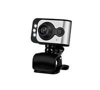 Eighosee Cámara web dedicada con luz LED para TV, USB HD, 720P (plata)