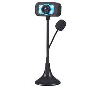 Eighosee Cámara web HD de 480P con USB, micrófono con clip para computadora, computadora portátil, con LED nocturno