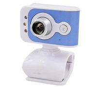 Eighosee Cámara web, sin unidad USB, micrófono integrado con 3 luces LED de relleno para ordenador portátil (480P)