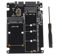 Eighosee Carcasa de Disco Duro Externa NGFF A 3 Adaptador de SSD MSATA Placa Adaptadora de Protocolo M.2