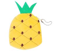 Eighosee Cartera con diseño de frutas para monedero, monedero, monedero, regalo para mujer (piña amarilla), Piña amarilla, Talla única