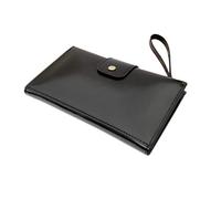 Eighosee Cartera de piel sintética para mujer, multifunción, antirrobo, móvil, color negro, Black, Talla única
