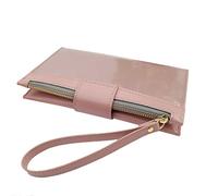 Eighosee Cartera de piel sintética para mujer, multifunción, antirrobo, móvil, color rosa, Pink, Talla única