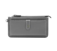 Eighosee Cartera larga con hebilla oculta, capacidad multifuncional, color gris oscuro , gris oscuro, Talla única