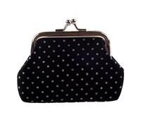 Eighosee cartera para niñas, monedero, monedero, monedero, monedero, monedero, mini bolso de mano, color negro, Black, 7.5x9.5cm