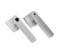 Eighosee Cerradura de Puerta Inteligente BioméTrica con Huella Dactilar para el Hogar, ContraseñA, Control ElectróNico de Cerradura Digital, Plata (A)