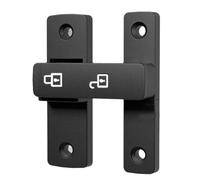 Eighosee Cerradura para Puerta Metal Interior, Cerradura para Puerta Baño, Cerradura para Puerta Corrediza, Cerradura para Puerta Madera, Cerradura Antirrobo para Puerta