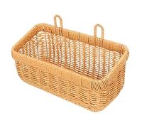 Eighosee Cesta Almacenamiento Ajos y Jengibre, Despensa, Organizador ArtíCulos, Contenedor Almacenamiento para ArtíCulos, Cesta de Montaje Pared, Cesta Mimbre para Ajos-A