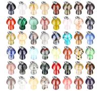 Eighosee Colgantes de Piedra Natural de Seta de Cristal Dijes de Seta Dijes de Cristal para Hacer Joyas Colgante en Forma de Seta