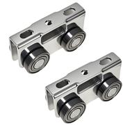Eighosee Conjunto de 4 Ruedas con Rodillos, Carro de Carga y Estabilidad para Polipastos Eléctricos, Apto para 1-5/8 Pulgadas de y Más Alto 2 Piezas