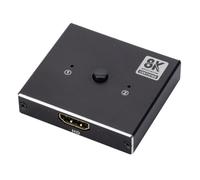Eighosee Conmutador Divisor Compatible con 8K 60 Hz Bidireccional 1x2/2x1, Concentrador, Conmutador, Adaptador y Caja de Conmutación.