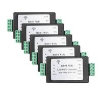 Eighosee Controladores LED RGBW H801 con Wifi, Entrada de 5-24 V CC para Tiras de Luces LED SMD 5050, 2835 y 3528.