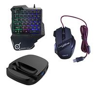 Eighosee Convertidor de teclado y ratón Bluetooth 3 en 1 con una sola mano para Android/IOS AOV juego móvil