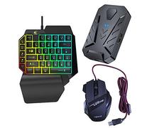 Eighosee Convertidor de teclado y ratón Bluetooth 3 en 1 para juegos de smartphone, PC, , accesorios de juegos móviles