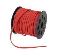 Eighosee Cordón de de Gamuza Plano, Cordón de de Gamuza Sintética de 5 mm para Hacer Collares, Pulseras, Joyas, Artesanías con Borlas