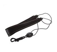 Eighosee Correa ajustable para saxofón de piel acolchada de nailon, color negro