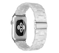 Eighosee Correa de resina compatible con correa de reloj de resina de 42 mm, 44 mm, serie 3, serie 4, para mujer y hombre, color