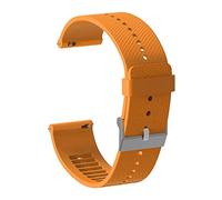 Eighosee Correa de silicona de 20 mm para reloj inteligente, accesorios de reloj, correa de reloj, correa de reloj, correa naranja