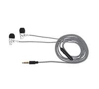 Eighosee Crack - Auriculares trenzados con cable, coloridos auriculares intrauditivos con micrófono, control con cable de 3,5 mm