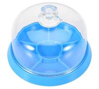 Eighosee Cubierta antipolvo para reloj de 6 ranuras con herramienta de reparación de movimiento de reloj, protector de joyería, herramienta de reparación de relojeros, Azul y transparente