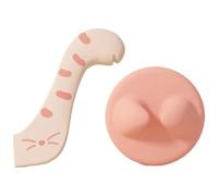 Eighosee Cuchara para Mascotas y Abrelatas: Herramienta Multifuncional de Silicona, Tapa Sellada y Almacenamiento de Alimentos, Ideal para Accesorios para Gatos y Perros B