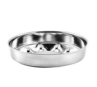 Eighosee Cuenco para Perro de Acero Inoxidable con Base de Goma Antideslizante Comedero para Mascotas Comedero para Mascotas Cuenco de Agua para Mascotas PequeñAs y Medianas