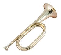 Eighosee Cuerno de cobre con pintura de corneta de latón para los amantes de la música de instrumentos musicales de latón