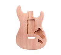 Eighosee Cuerpo de guitarra eléctrica de madera de nogal rojo para piezas de repuesto de guitarra