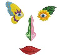 Eighosee Decoración de Cara de Árbol Al Aire Libre, Decoración de Jardín de Mariposas Coloridas, Decoración de Arte de Árbol, Adecuada para Decoración de Árboles y