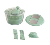 Eighosee Deshidratador de Verduras de Alta Temperatura Rallador Multifunción Cesta de Drenaje de Frutas y Verduras de Cocina Verde