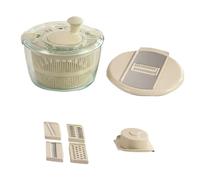 Eighosee Deshidratador de Verduras de Alta Temperatura Rallador Multifunción Cesta de Drenaje de Frutas y Verduras de Cocina Lechoso