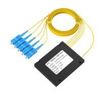 Eighosee Divisor de Fibra Óptica SC/UPC, Divisor PLC, Caja ABS, Divisor de Fibra Óptica, Divisor de Fibra Óptica de 1/4