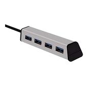 Eighosee Divisor USB 3.0Hub de alta velocidad de cuatro puertos USB tipo C/interfaz USB, Plug and Play, transmisión de alta velocidad, compatible con Otg, color plateado