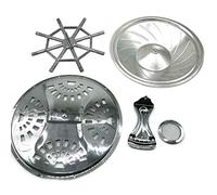 Eighosee Duobaoqin - Accesorios para instrumentos musicales, juego completo de guitarra resonadora, puente de sonido, cubierta de agujero y resonador