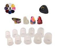 Eighosee El kit de guitarra incluye púas de dedo para el pulgar, protectores de dedos para guitarra, ukelele instrumentos de cuerda