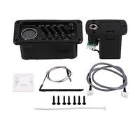 Eighosee EQ-7545T de Guitarra de Madera con Afinador Preamplificador de Guitarra AcúStica Control de Volumen Presence Middle Treble