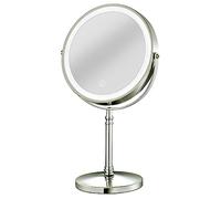 Eighosee Espejo de Maquillaje Recargable LED 10X con 3 Colores, Espejo CosméTico de Aumento Ajustable de Brillo 2 Lados-B