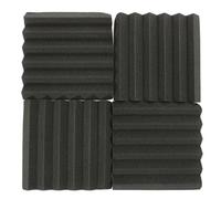 Eighosee Espuma de aislamiento acústico de espuma acústica para tratamiento de sonido, absorción de habitación, 8 unidades