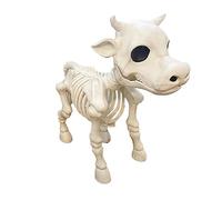 Eighosee Esqueleto de Vaca DecoracióN de Halloween Esqueleto Estatua de Vaca DecoracióN de Esqueleto de Vaca de Halloween Decoraciones de Vaca Al Aire Libre