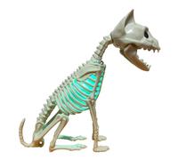 Eighosee Estatua de de Halloween, Modelo de Adorno de Esqueleto con Luz, de Escritorio Estética, Estatua de Animal para Estantería de Gabinete