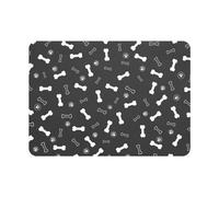 Eighosee Estera de AlimentacióN para Mascotas, Estera Absorbente para Comida y Agua para Perros, Sin Manchas, Estera Dispensadora de Agua para Perros de Secado RáPido 30X40Cm,A