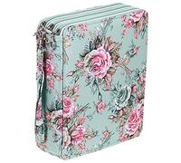 Eighosee Estuche de 120 ranuras de colores con compartimentos para lápices de acuarela, Pink