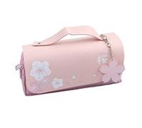 Eighosee Estuche para Lápices Grande de Doble Capa con de Estuche para Lápices Suministros Estuche para Lápices Estuche para Lápices Estuche para Lápices Papelería (Rosa)