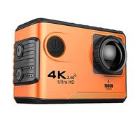 Eighosee F100B - Cámara de acción 4K HD 2.4G Wifi Mini cámara 2.0 Pantalla de prensa 1080P Cam Video Cámara para al aire libre