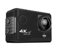 Eighosee F100B - Cámara de acción 4K Ultra HD 2.4G Wifi Mini cámara 2.0 pantalla de contacto 1080P Cam Video cámara para al aire libre