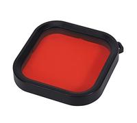 Eighosee Filtro de buceo para 8, filtro de lente de carcasa protectora para 8 accesorios, rojo