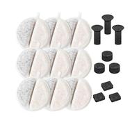 Eighosee Fuente de Agua para Gatos de 2,5 L, Filtros de Fuente de Agua para Mascotas de Alta Eficiencia, Compatible con Varios Modelos