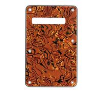 Eighosee Golpeador de placa trasera de trémolo para piezas de guitarra de estilo moderno estándar , 145 x 92 mm, color naranja